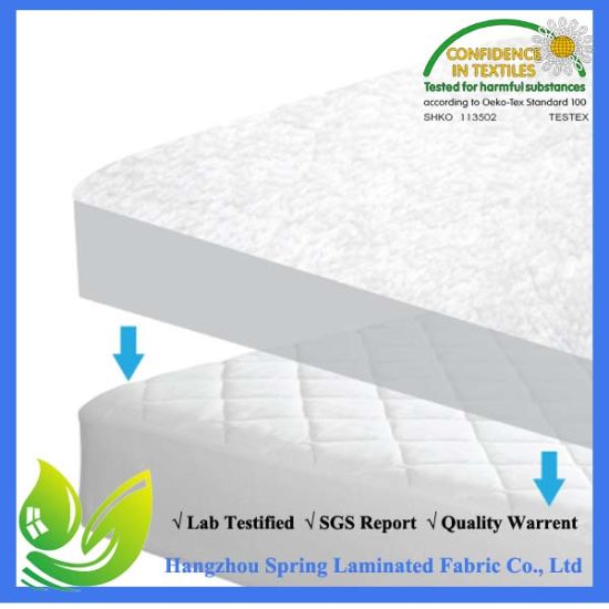 Fitted Quilted Queen Mattress Pad - Stretches up to 17inch Deep