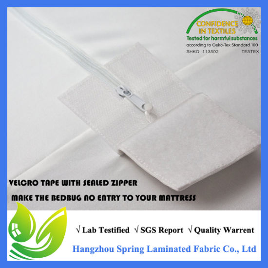 Microfiber Zippered Mattress Cover, Bed Bugs Shield, Dustmites Protector, Hypoallergenic (Twin)