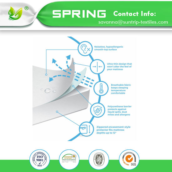 Soft Bamboo, Fitted Sheet Waterproof Crib Mattress Protector Pad Cover