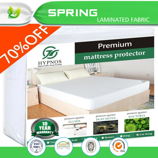 Twin Size Mattress Pad Protector Premium Waterproof and Hypoallergenic Cover Vinyl Free Terry Cotton Topper