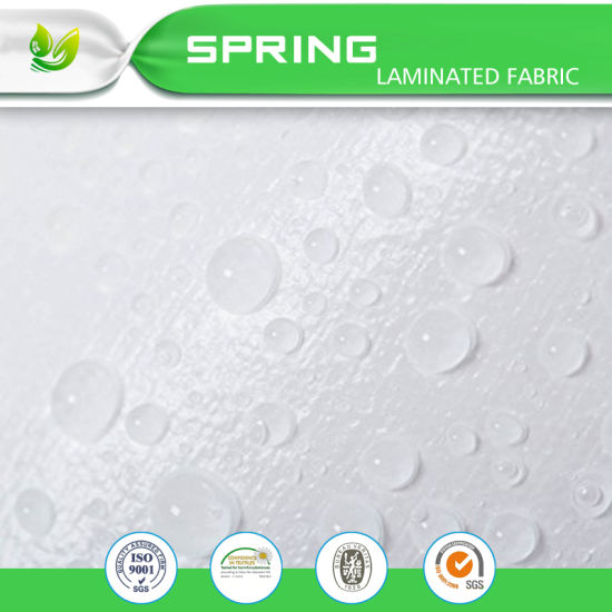 200GSM 100% Polyester Anti-Bacterial Bleach White Laminated TPU Knitted Jacquard Mattress Fabric for Mattress