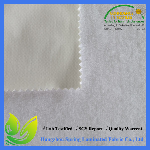 220GSM Warp Knitting Coral Fleece with TPU/PE/PVC Coated Waterproof and Anti-Bacterial Mattress Protector No Sweat
