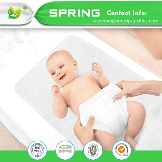 Hypoallergenic, Reusable, Waterproof and Absorbent Bamboo Changing Pad Liners 3 Pk