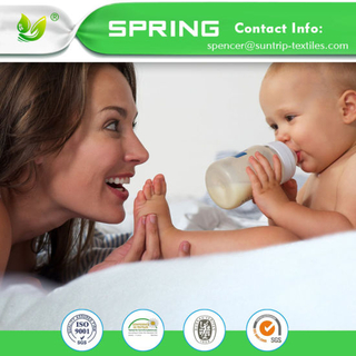 China Supplier Baby Wholesale Waterproof, Dust Mite Proof, Bed Bug Proof Breathable Mattress Protector Baby Bed Pad