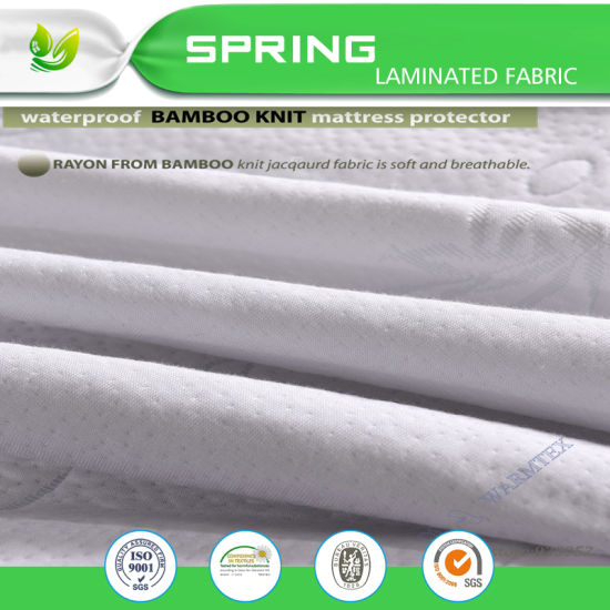 Hot Sale Natural and Soft Fabric Zero Noise Bamboo Mattress Pad