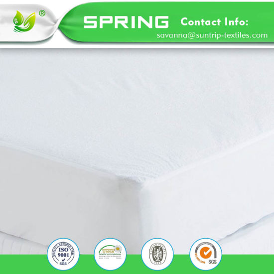 Queen Size Hypoallergenic Waterproof Mattress Protector Cover Comfortable Breathable Fabric Washable