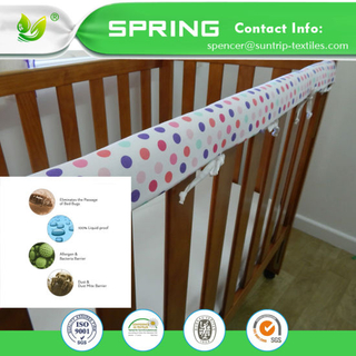 Hypoallergenic Terry Fabric Anti-Dust Mite Bed Bug Fitted Style Baby Crib Mattress Encasement with TPU
