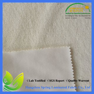 Light Color Dyed 100% Polyester Extra Soft Yellow Coral Fleece Fabric Coate with TPU/PE/PVC, Waterproof and Breathable Fabric for Bedding, Garments