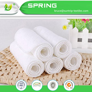 Waterproof Baby Changing Pad Liners - 3 Pack Reversible: Soft Bamboo Terry Cloth