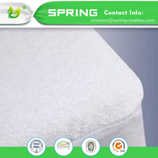 100% Waterproof Breathable Soft Quiet Mattress Protector/Cover Queen Size White