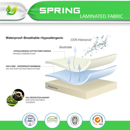 Quilted Waterproof Hypoallergenic Bedbug Mattress Pad Cover Protector