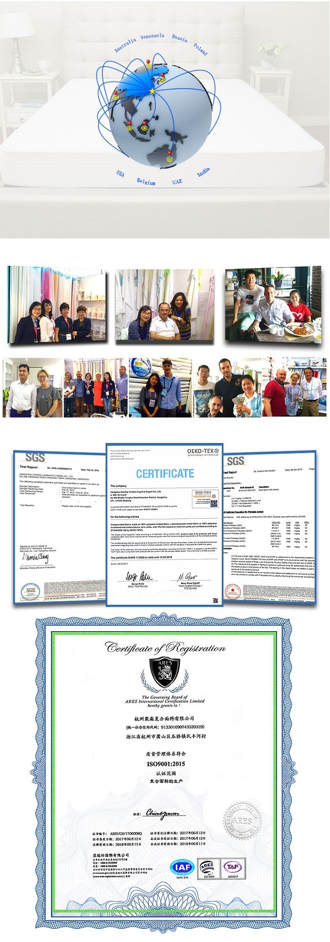 Wholesale Waterproof Knitted Polyester Fabric