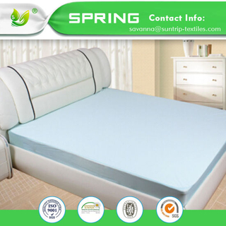 Crib Mattress Pad Cover Waterproof Protector Pad Baby Toddler Home Fitted White