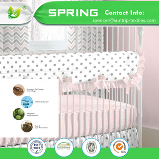 Home Bedding babies Cotton and Polyester Waterproof 100% Crib Mattress Encasement