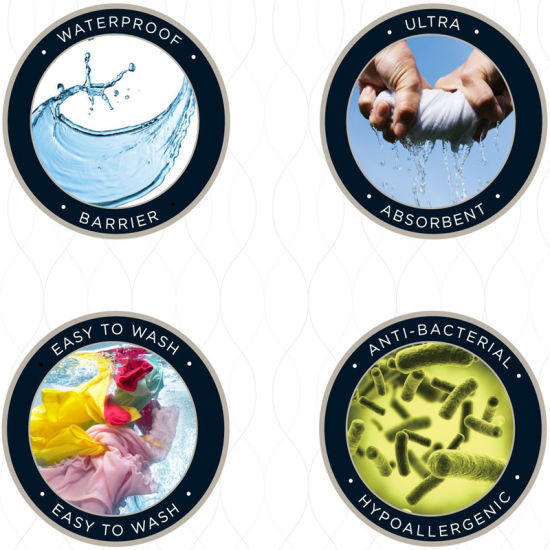 Bed Bugs Proof Hypoallergenic Breathable Ultra Absorbent Fitted Sheet Style Waterproof Crib Mattress Cover