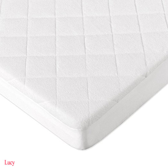 Breathable Fitted Sheet Dust Mite & Bed Bug Protection Sleep Well Thin Crib Mattress Pad Cover