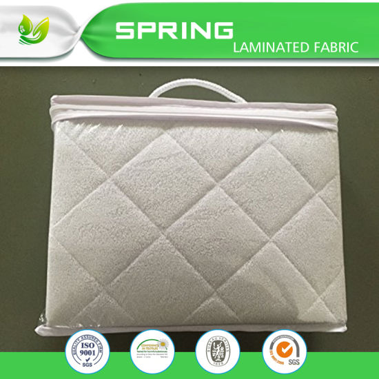 Bamboo Crib Mattress Protector, Breathable Hypoallergenic Natural Quilted Cover