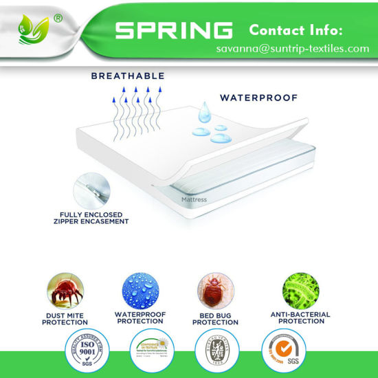Hypoallergenic Dust Mite Proof Mattress Cover Waterproof Breathable Mattress Protector