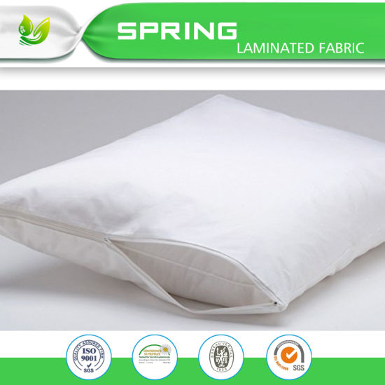 Zippered Pillow Protector with Breathable Smooth Surface