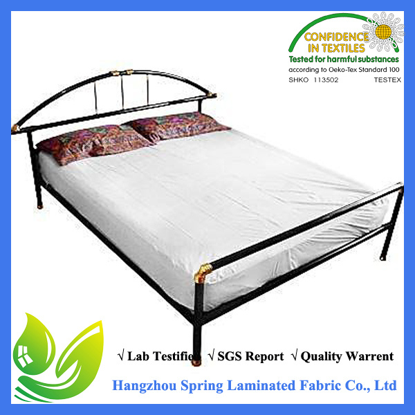 Organic Waterproof Protector Pad with Straps, Twin