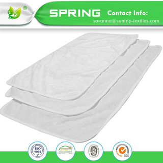 100% Organic Baby Changing Pad Mat Washable Waterproof White Certified