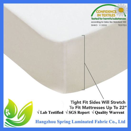 100% Waterproof Fitted Style Natural Mattress Protector Sale