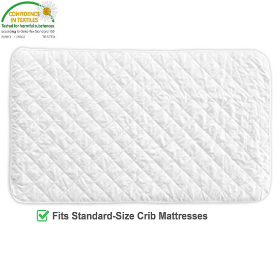 Ultra Soft Bamboo Fabric Waterproof Hypoallergenic Fits All Standard Crib Sizes Canvas Crib Mattress Cover