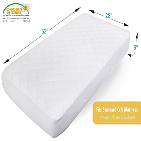 Chinese Supplier Hypoallergenic Breathable Ultra Absorbent Fitted Sheet Style Waterproof Crib Mattress Cover
