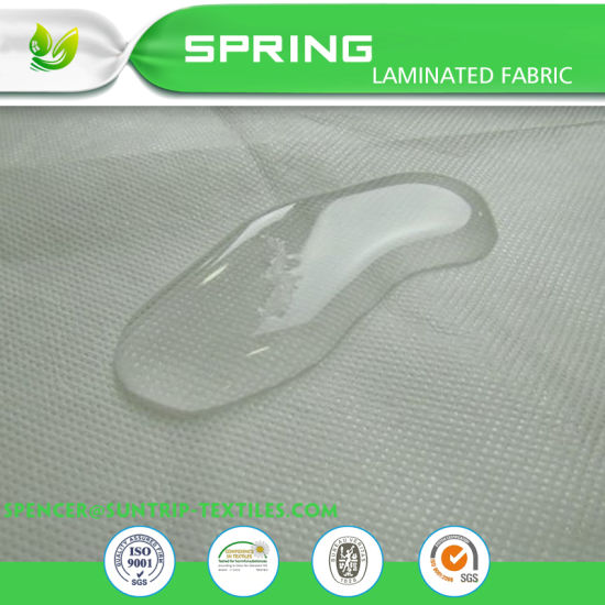 Queen Size Fabric Zippered Mattress Cover, Bed Bug Protector Hypoallergenic Cover