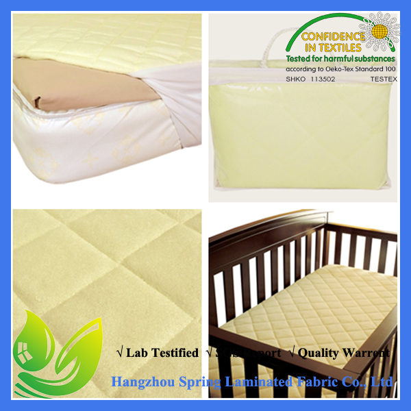 2016 Baby Quilt Bamboo Terry Mattress Cover Deep Pocket Fit Mattress
