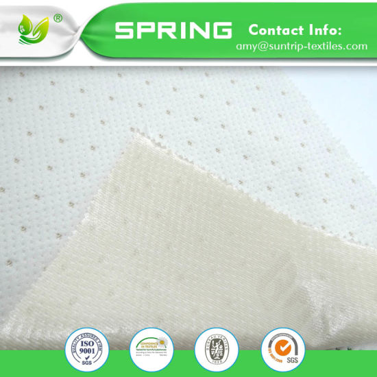 200GSM 100% Polyester Anti-Bacterial Bleach White Laminated TPU Knitted Jacquard Mattress Fabric for Mattress