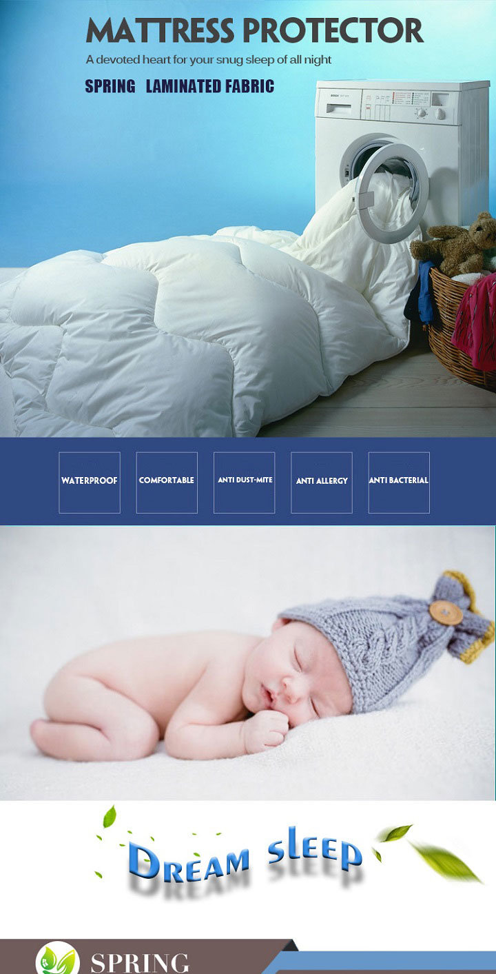 Valued Microfiber Terry Cloth Waterproof Mattress Protector