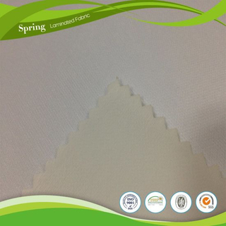 Waterproof TPU Laminated White Weft Knitting Fabric