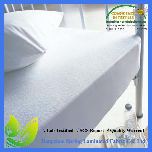 Customized Branding Hypoallergenic Waterproof Queen Size Vinyl Free Mattress Protector Icomfort