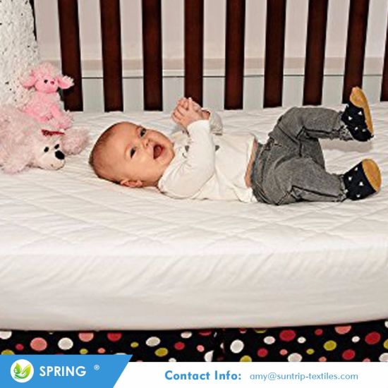 Made with Eco-Friendly Bamboo Rayon Fiber Hypoallergenic Waterproof Crib Mattress Protector