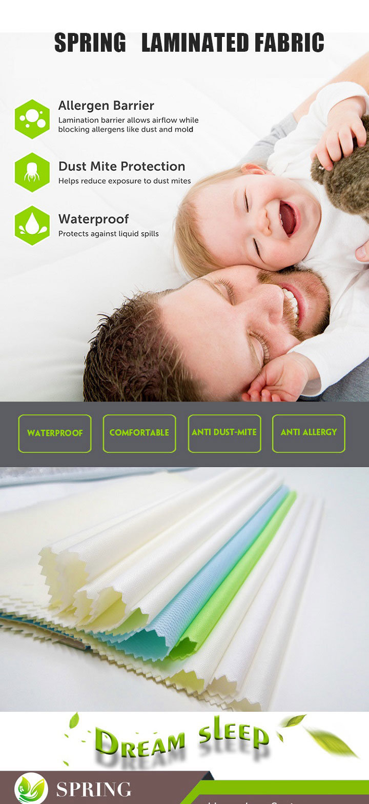 Hotel Use Flame-Retardant Terry Fabric for Mattress/Pillow Protector