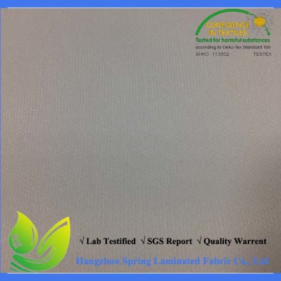 TPU Laminated White Full Waterproof 100 Polyester Knitted Fabric