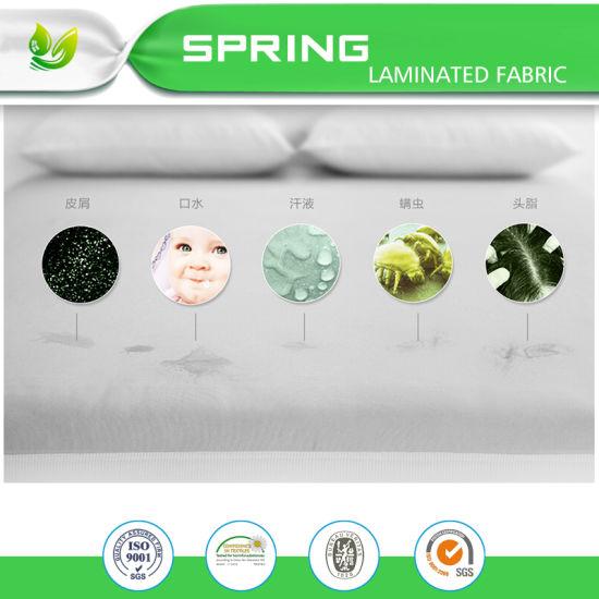 China Custom Made Polyester Six Sided Waterproof L Shape Zipper Waterproof Mattress Encasement