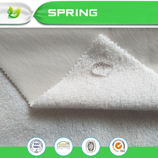 High Quality 100% Waterproof Terry Cloth Mattress Protector Fabric