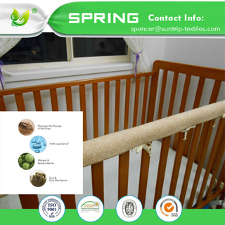 Anti-Dust Mite Terry Cotton 100% Waterproof Limit Discount Baby Crib Mattress Encasement High Quality
