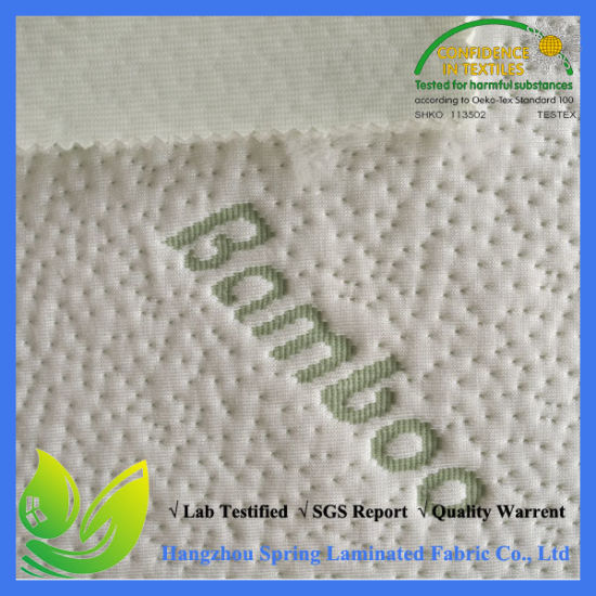 240GSM Bamboo Jacquard Fabric Laminate with TPU Membrane, Waterproof Mattress Protector Fabric
