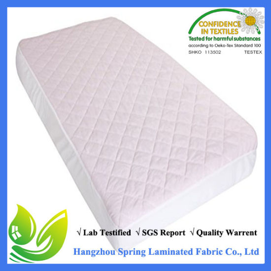 Washable Bed Bug Quilted Baby Waterproof Bamboo Crib Mattress Protector