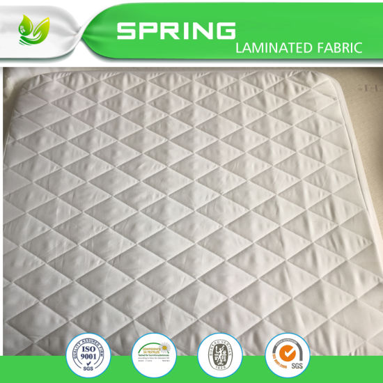 White Anti-Bed Bug Bamboo Terry Waterproof Baby Crib Mattress Protector