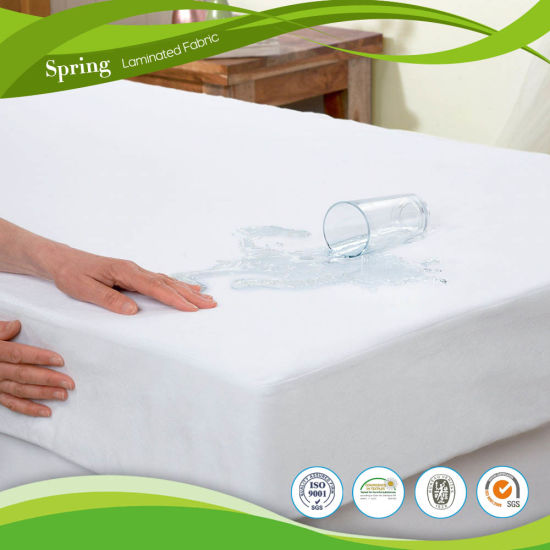 Terry Towelling Knitting King Size Waterproof Cover for Twin Mattress