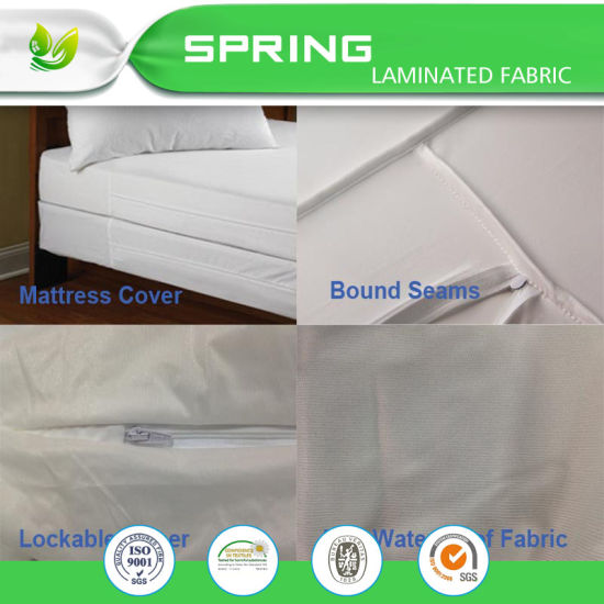 Factory Produce Waterproof Bed Bug Proof Mattress Encasement with Zipper