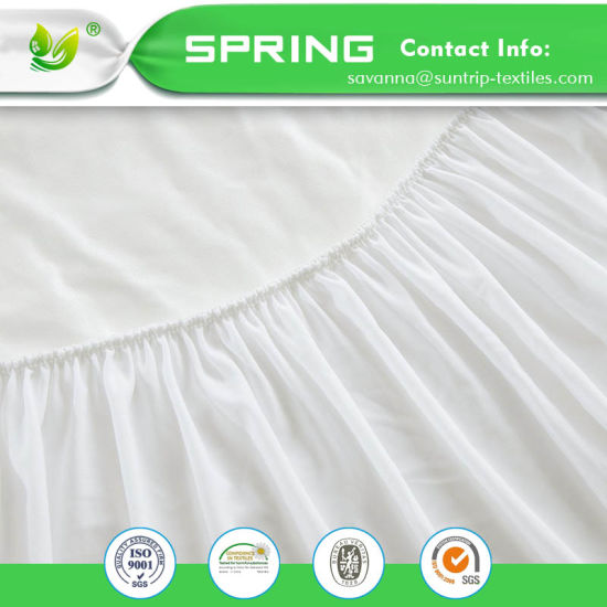 Waterproof Fitted Mattress Protector Quilted Noiseless Quick Dry - Double Size