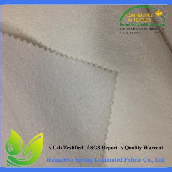 Textile Bamboo Printed Waterproof Thick Terry Cloth Fabric