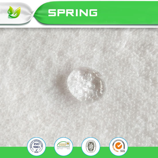 High Quality 100% Waterproof Terry Cloth Mattress Protector Fabric