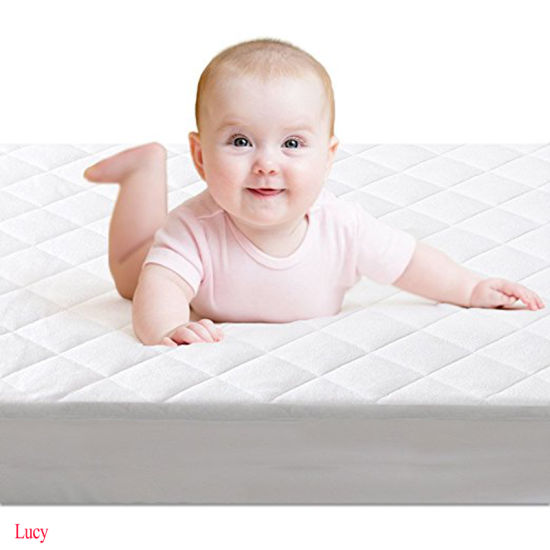 Made with Eco-Friendly Bamboo Rayon Fiber Waterproof Crib Mattress Pad Cover