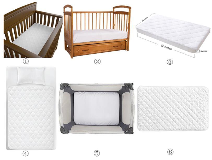 Hypoallergenic Vinyl-Free Laminated with PVC Crib Mattress Cover